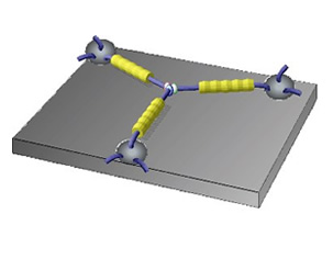 Schematic diagram of molecular transistor